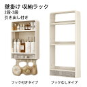 送料無料 壁掛け収納ラック 収納ラック フック付き 引き出し付き タオル掛け付き タオルバー 浴室用ラック 化粧品収納 調味料収納 壁面収納 整理収納 プラスチック 2段 3段 キッチンラック シャワーラック 多機能 大容量 整理棚 洗面所 スペースを取らない 組み立て簡単