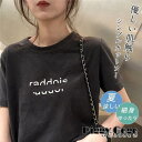 シャツ レディース Tシャツ カットソー 半袖 カジュアル シンプル クールネック ゆるT 英字 春夏 トップス インナー ゆったり 通勤通学