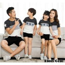 Tシャツ 家族服 トップス 親子服 ペアルック カップル 半袖 お揃い ご夫婦 ペア 親子服 お兄弟 姉妹 星柄 子供服