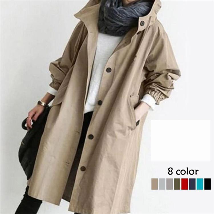薄手 トレンチコート レディース ロング 30代40代 女性 スプリングコート ライトアウター 秋アウター OL 通勤 春 秋コートのサムネイル