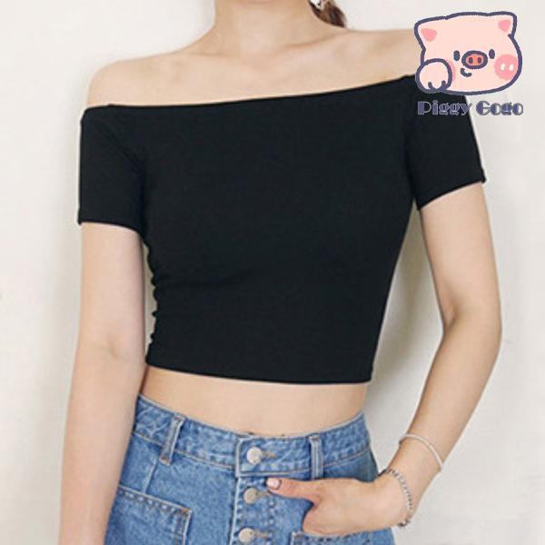 カットソー へそ出し トップス Tシャツ シンプル