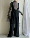 サロペット パンツ レディース 秋冬 パンツ スーツパンツ ロングパンツ ワイドパンツ オーバーオール オールインワン サスペンダー ボトムス キャンプ カジュ...