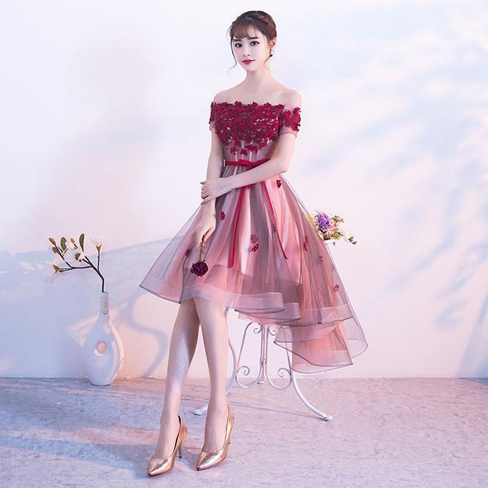 パーティードレス 演奏会 韓国 ぽっちゃり フィッシュテール オフショルダー 締め上げタイプ 大きいサイズ 舞踏会 披露宴 司会者 20代 30代 レース