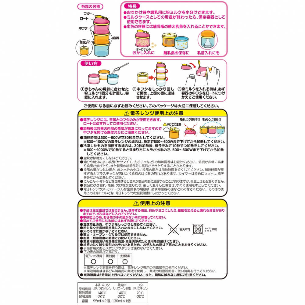 アンパンマン2WAYミルクケース