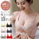 ノンワイヤーブラ 夏新作 レディース ブラジャー ブラ インナー ランジェリー 谷間 盛れるブラ 補正下着 育乳 背中綺麗 脇肉 カップ付き パッド