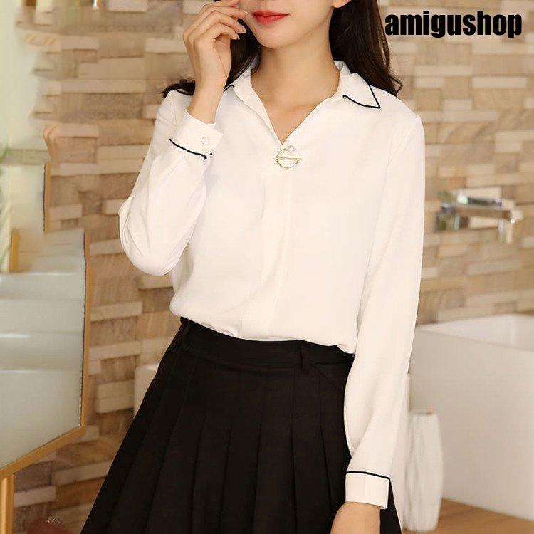 レディースシャツ春夏秋ブラウス刺繍...