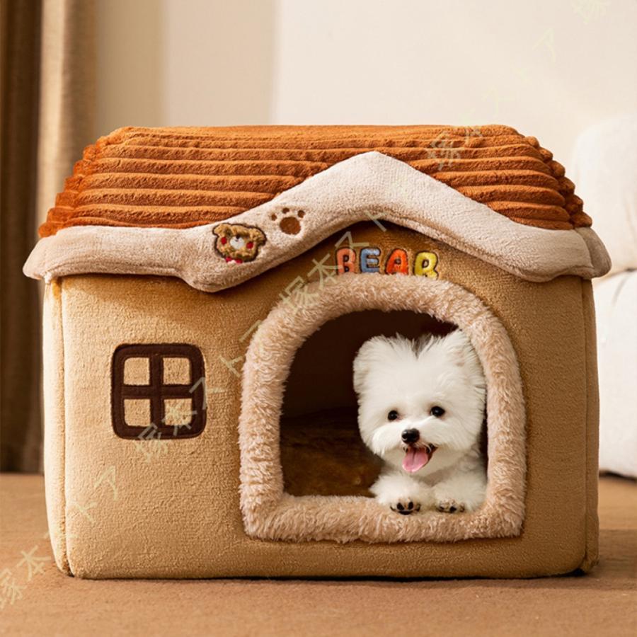 ペットベッド 犬 猫 冬 洗える 猫ベッド ふわふわ あったかい 犬ベッド ドーム型 おしゃれ 星柄 ハウス..