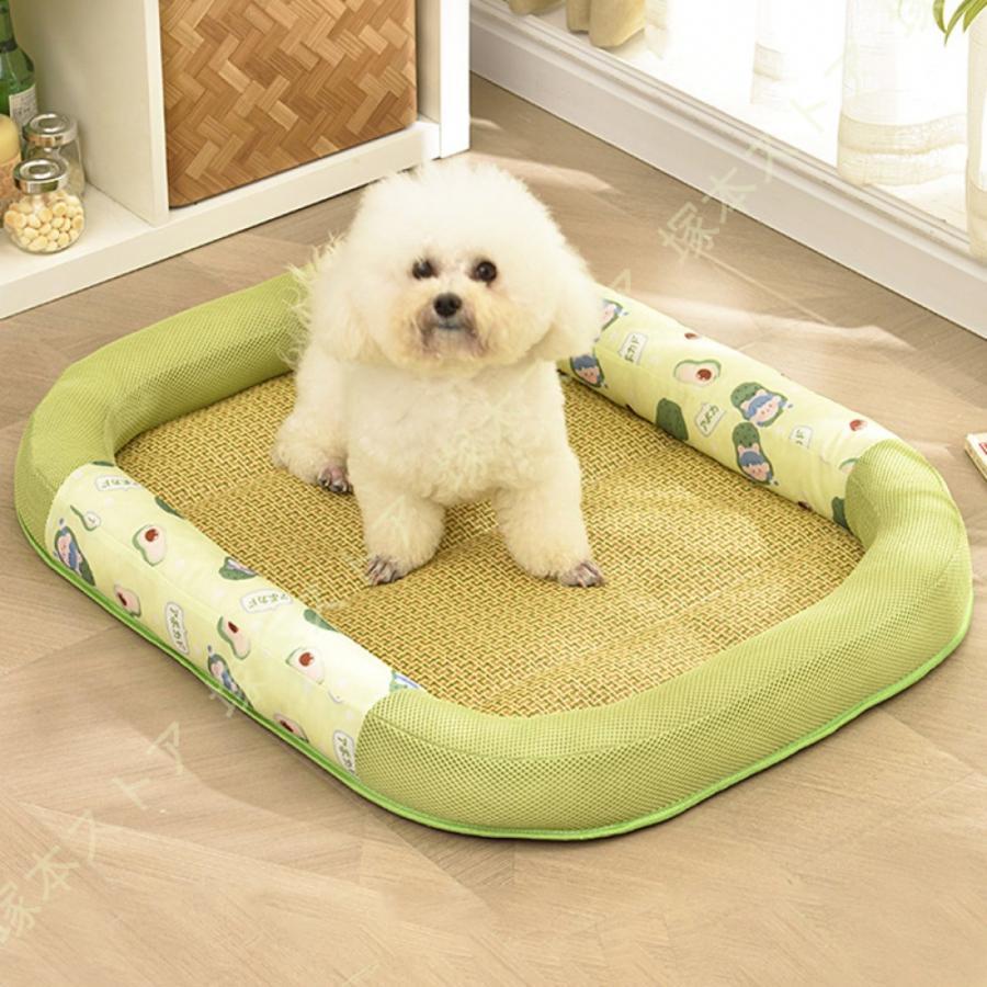 ペットベッド ペットベット 夏 夏用 接触冷感 冷感生地 高反発 冷感マット 涼しい クール 冷感 犬ベッ..