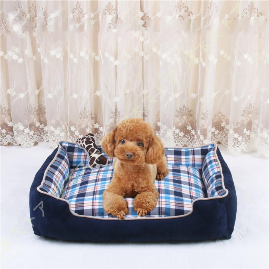 ペット用 スクエアタイプ ペットベッド 犬ベッド 猫ベッド 可愛い ネコベッド おしゃれ あったか 洗え..