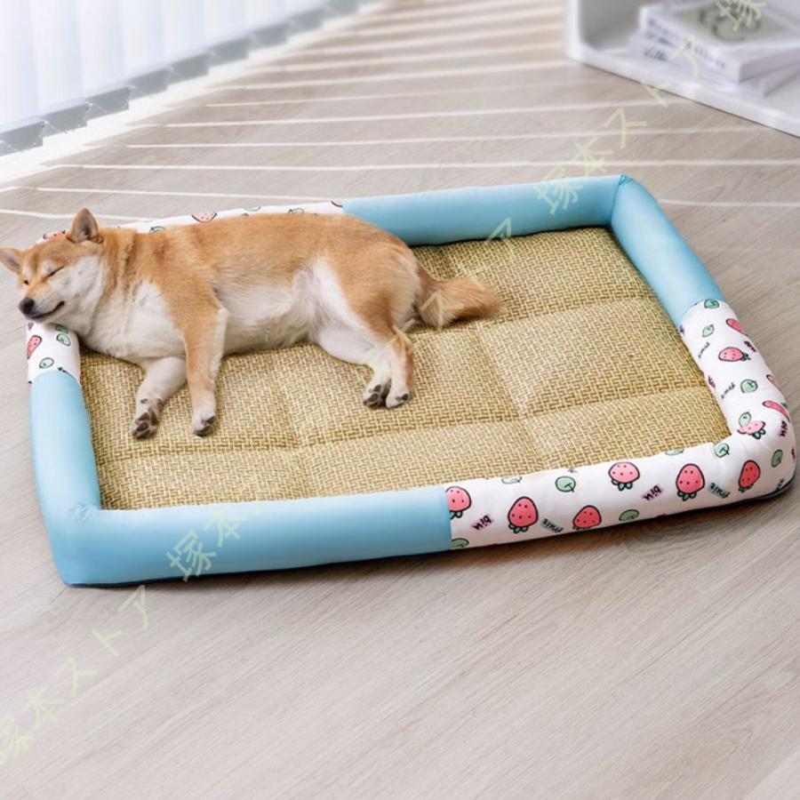 ペットベッド ペットマット 夏用 マット 犬用ベッド マット ペット用 猫用ベッド 柔らかい 涼しい スク..