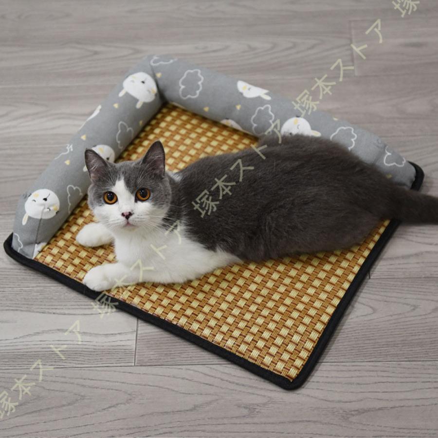 ペットベッド 犬ベッド 猫ベッド L型 枕付き 高反発 耐噛み ペットクッション 成犬 シニア 老犬 滑り止..