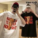 Tシャツ レディース 半袖 夏 ゆるい トップス 韓国ファッション 原宿系 BF風 ヒップホップ ダンス ストリート風 カジュアル
