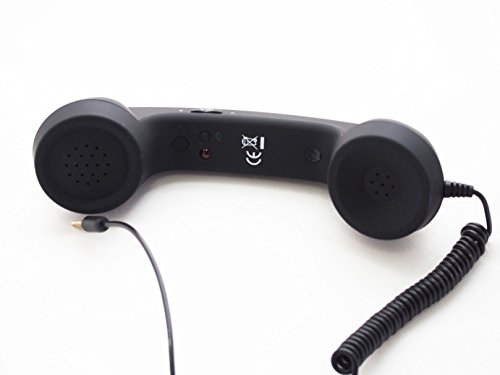 シモシモ 黒電話 スマホ 受話器 首に挟める 昭和 アイフォン アンドロイド レトロ 電話機 3.5mm iPhone プラグ 対応 SIMOSIMOのサムネイル