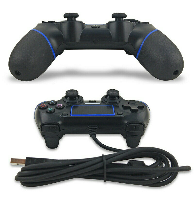 PS4 PS3 コントローラー DUALSHOCK 4 有線コントローラー 2重振動機能搭載 PlayStation 4 ゲームパッド マット DOUBCON 3