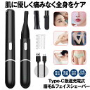 【 急速 充電式 TYPE-C 】 眉毛シェーバー フェイスシェーバー 眉毛 シェーバー メンズ レディース 女性 顔 替え刃 付き 眉毛カッター 顔そり 電動...