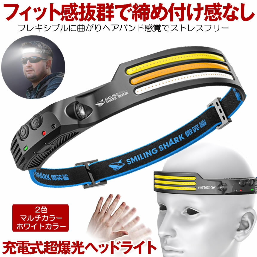 【圧倒的光量】ヘッドライト 充電式 LED ヘッドランプ ライト 自転車 ヘッド ライト ランプ 釣り ヘル..