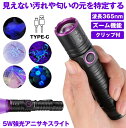 【 ズーム機能 & 5W強光 】 ブラックライト アニサキスライト アニサキス ライト UVライト 紫外線ライト 365nm LED 5W 小型 レジン ネイル...