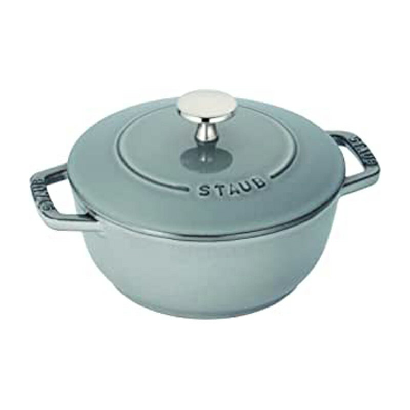 鋳物ホーロー鍋 【日本国内正規品】【生涯保証シリアルナンバー付】 ストウブ Staub ワナベ グレー Sサイズ 16cm IH対応 40501-002 両手 鋳物 ホーロー 鍋Wa-NABE