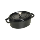 【日本国内正規品】【生涯保証シリアルナンバー付】 ストウブ Staub ピコ ココット オーバル ブラック 27cm 3.2L IH対応 40500-271 鋳物 ホーロー鍋La Cocotte Oval