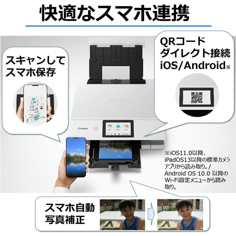 CanonPIXUSプリンターA4インクジェット複合機ホワイトTS8530WH