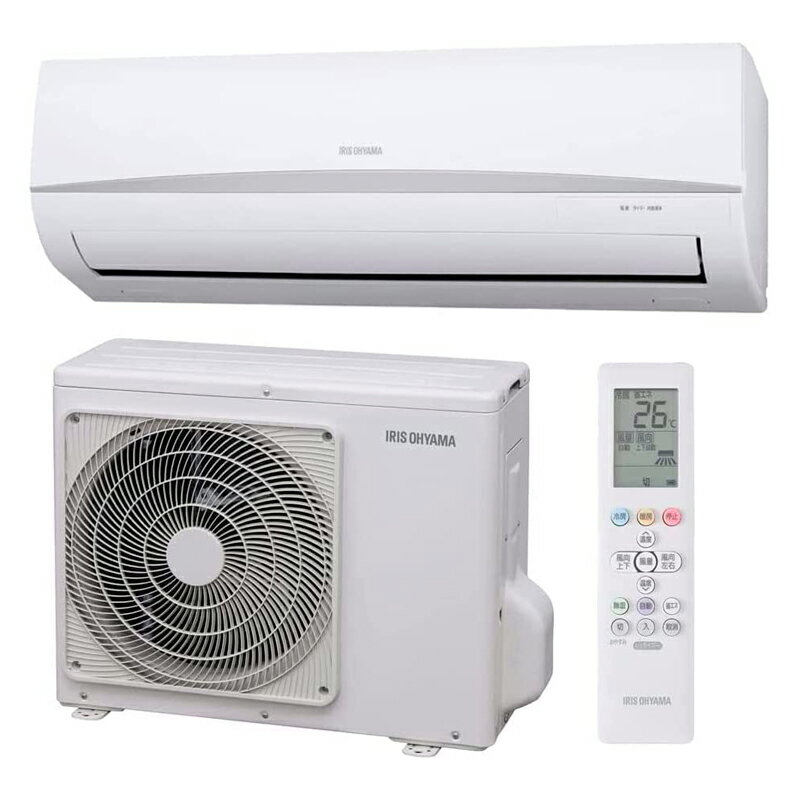 樂天商城 - 【5/1限定最大2000円OFFクーポン発行＆エントリーでP3倍！更に全商品ポイント3倍！】 アイリスオーヤマ IRIS OHYAMA airwill ルームエアコン 主に 10畳 ホワイト 2.8kW IRA-2804R-W 省エネ