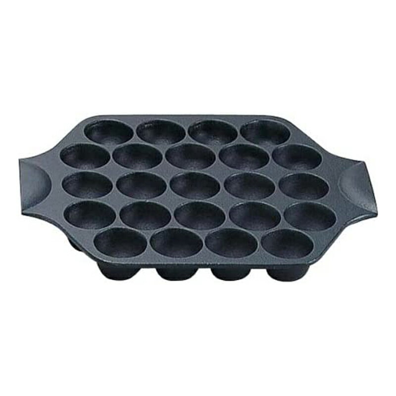 岩鋳 Iwachu たこ焼23穴 IH対応 黒焼付 南部鉄器 24025