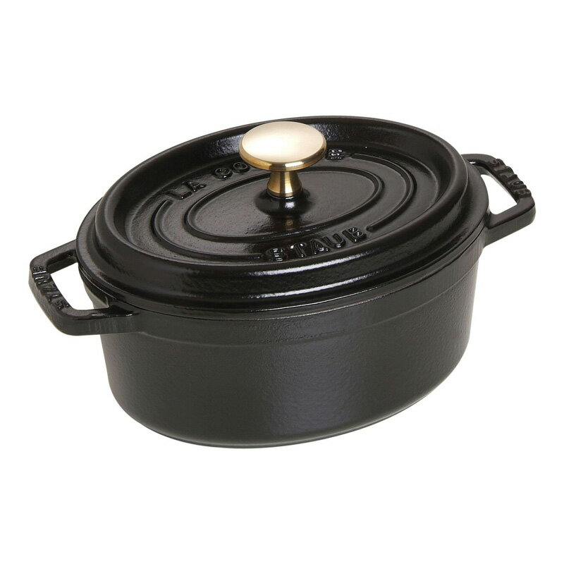 日本国内正規品 生涯保証シリアルナンバー付 Staub ストウブ ピコココット オーバル 17cm ブラック 40509-482のサムネイル