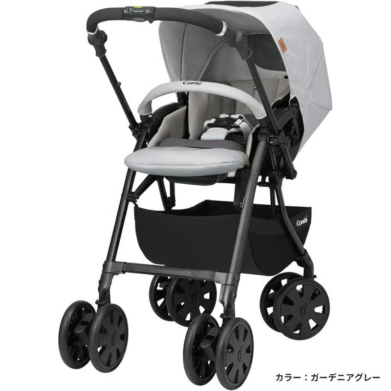 コンビ　グランパセオ　ベビーカー 【5/18限定最大2000円OFFクーポン発行＆エントリーで最大ポイント4倍】 コンビ Combi ホワイトレーベル エッグショック ガーデニアグレー クロスゴーオート4キャス エッグショック ベビーカー UJ