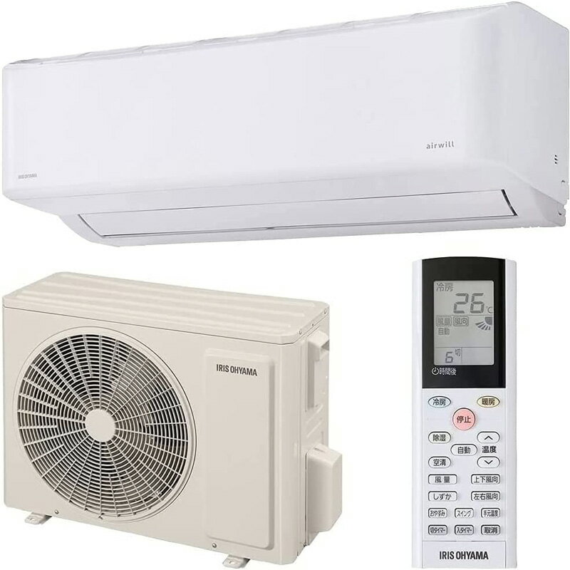 樂天商城 - 【4/25限定最大3000円OFFクーポン発行＆エントリーでP4倍！更に全商品ポイント3倍！】 アイリスオーヤマ IRIS OHYAMA airwill エアコン 主に 6畳 ホワイト IAF-2205GF-W 2.2kw 空気清浄機能 ルームエアコン
