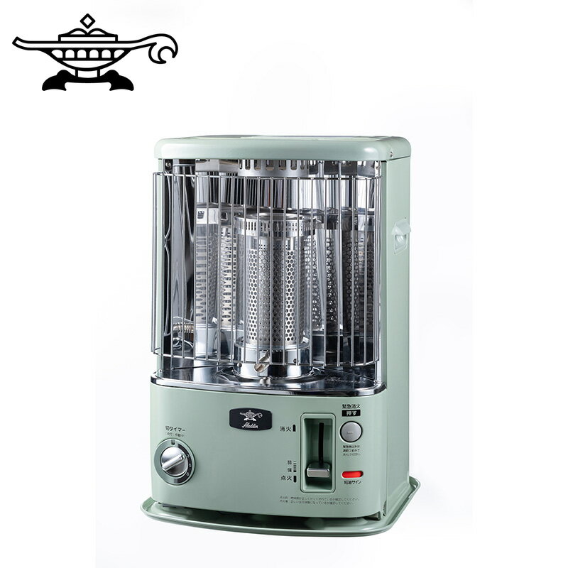 石油ストーブ アラジン おしゃれ 木造 8畳まで コンクリート 10畳 タンク4L 反射形ストーブ　Aladdin CAP-U2801(G) グリーンのサムネイル