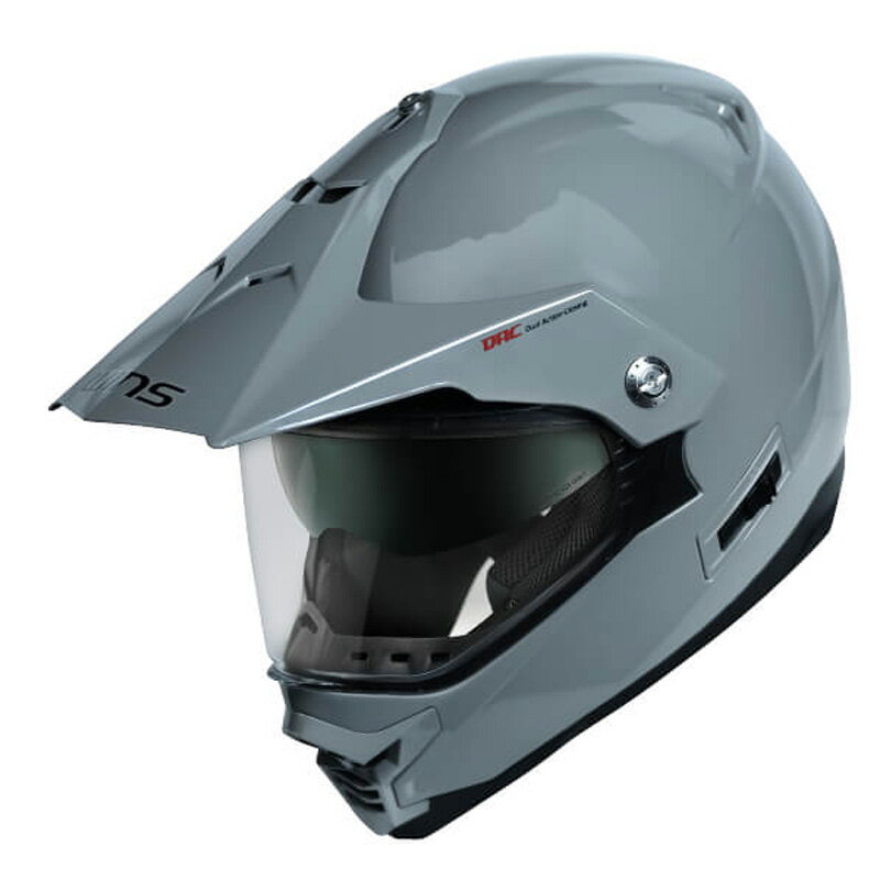 WINS ウインズ オフロードヘルメット X-ROAD II G27.アッシュグレー M バイク NK577094