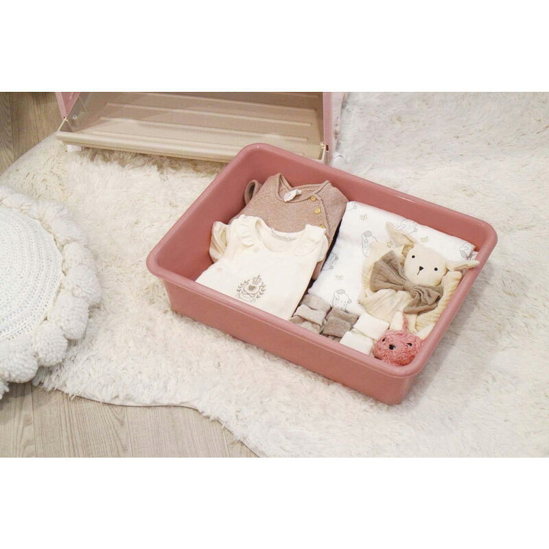 【2/18限定最大2000円OFFクーポン発行&エントリーで最大ポイント4倍】 錦化成 ミニーマウス トール トイステーション P×BE ワゴンタイプ キャスター付き おもちゃ箱 ディズニー [3]