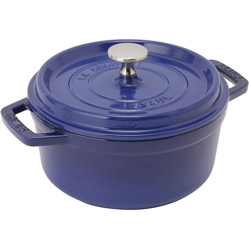 ストウブ ピコ・ココット staub ストウブ ピコ・ココット ラウンド 18cm ロイヤルブルー 両手 鋳物 ホーロー 鍋 40508-130