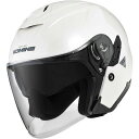 コミネ KOMINE FL コンポジット FRP ジェットヘルメット パールホワイト バイク用 01-172-P.WH-XL