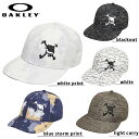 【8/18限定最大2000円OFFクーポン発行&エントリーで最大ポイント4倍】 オークリー OAKLEY キャップ SKULL GRAPHIC CAP FA 24.0 BLACKOUT WHITE PRINT LIGHT CURRY BLUE STORM PRINT フリーサイズ