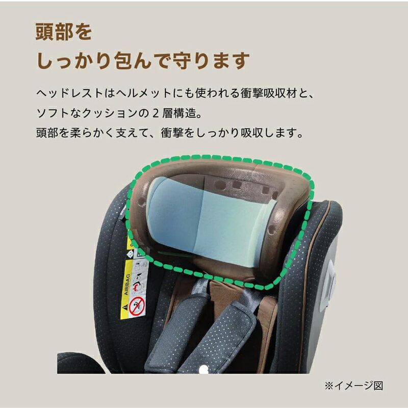 LEAMAN リーマン R129ターンISOFIX グランマ ブラウン 新生児から12歳 チャイルドシート ジュニアシート