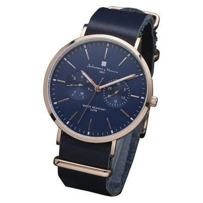 SWATCH - 【5/10限定最大3000円OFFクーポン発行＆エントリーでP4倍！更に全商品ポイント3倍！】 Salvatore Marra サルバトーレマーラ ミニマルデザイン クオーツ腕時計 SM15117