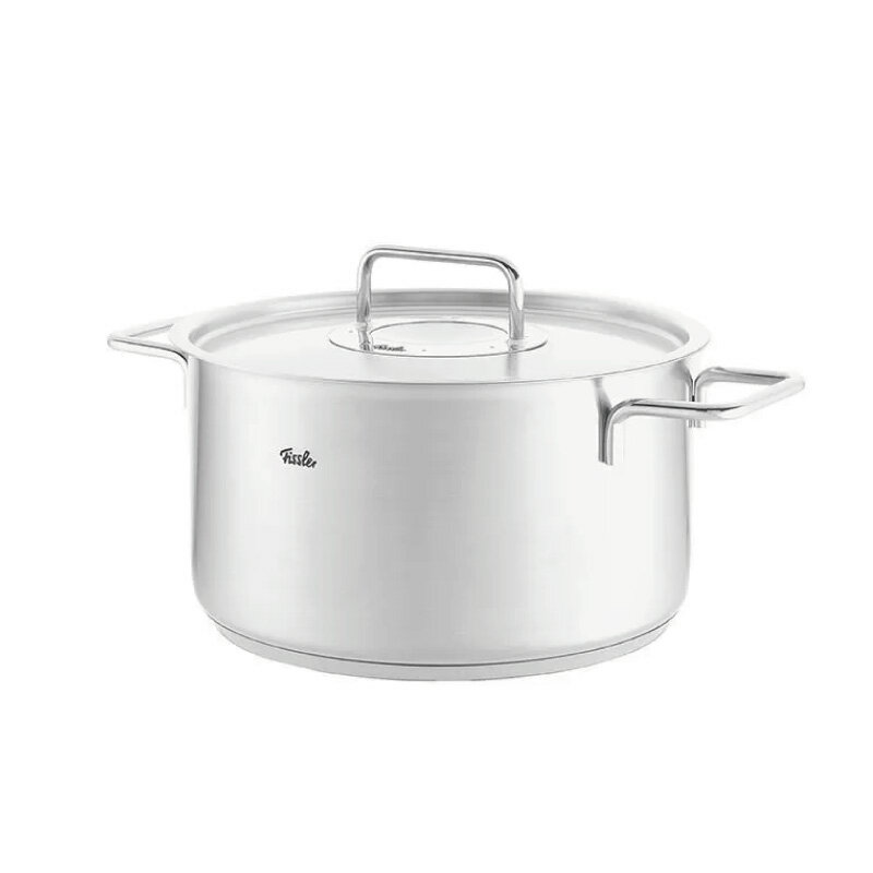 【11/18限定最大2000円OFFクーポン発行＆エントリーで最大ポイント4倍】 Fissler フィスラー Pure Collection シチューポット 24cm ステンレス製 IH対応 高耐久鍋