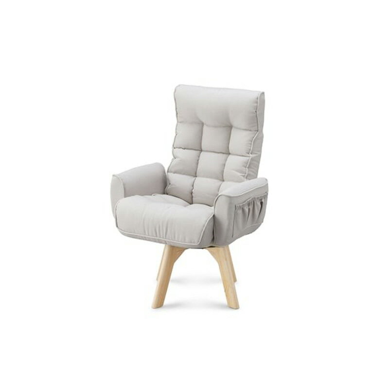 【2/10限定最大2000円OFFクーポン発行＆エントリーでP4倍！更に全商品ポイント3倍！】 IRIS OHYAMA アイリスオーヤマ 回転ファブリックチェア 肘付きタイプ FACN-KH アイボリー 快適360度回転