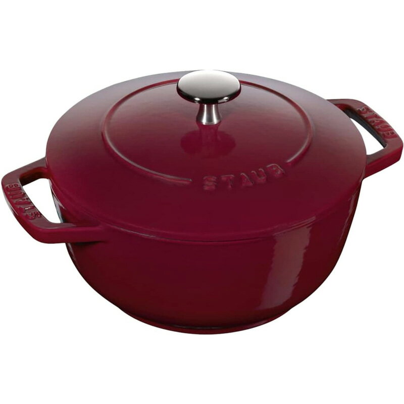 Rakuten - 【6/15限定最大2000円OFFクーポン発行＆エントリーでP4倍！更に全商品ポイント3倍！】 STAUB ストウブ Wa-NABE M 18cm 両手鍋 鋳物 ホーロー フランス製 ボルドー オーブン可