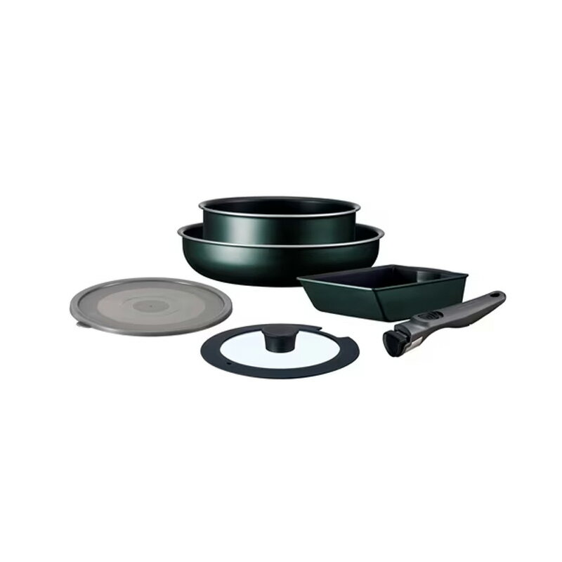 Rakuten - 【6/15限定最大2000円OFFクーポン発行＆エントリーでP4倍！更に全商品ポイント3倍！】 IRIS OHYAMA ダイヤモンドコートパン TERA 6点セット IH・ガス・オーブン対応 ダークグリーン EHDC-T6S