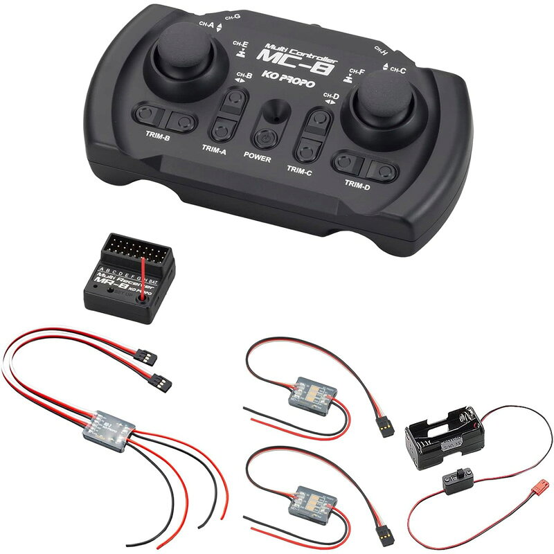 【10/10限定最大3000円OFFクーポン発行＆エントリーでP4倍！更に全商品ポイント3倍！】 KO PROPO MC-8 MX-F 2.4GHz ESCセット 10718 無線コントローラー＋ESC付 マルチプロポ