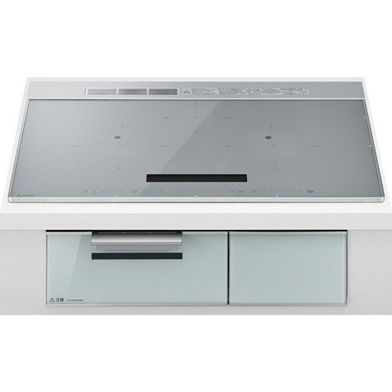 乐天商城 - MITSUBISHI 三菱電機 IHクッキングヒーター CROSS-TOPシリーズ CS-A87-S シルバー 3口IH 75cm ビルトイン