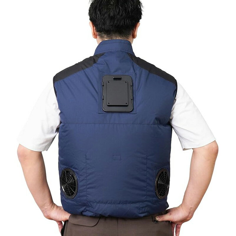 Rakuten - 【6/18限定最大2000円OFFクーポン発行＆エントリーでP4倍！】 THANKO サンコー 冷蔵服 2026年モデル ベスト TKCV26SNVF ネイビー フリー ペルチェ冷却 ファン付き 作業服