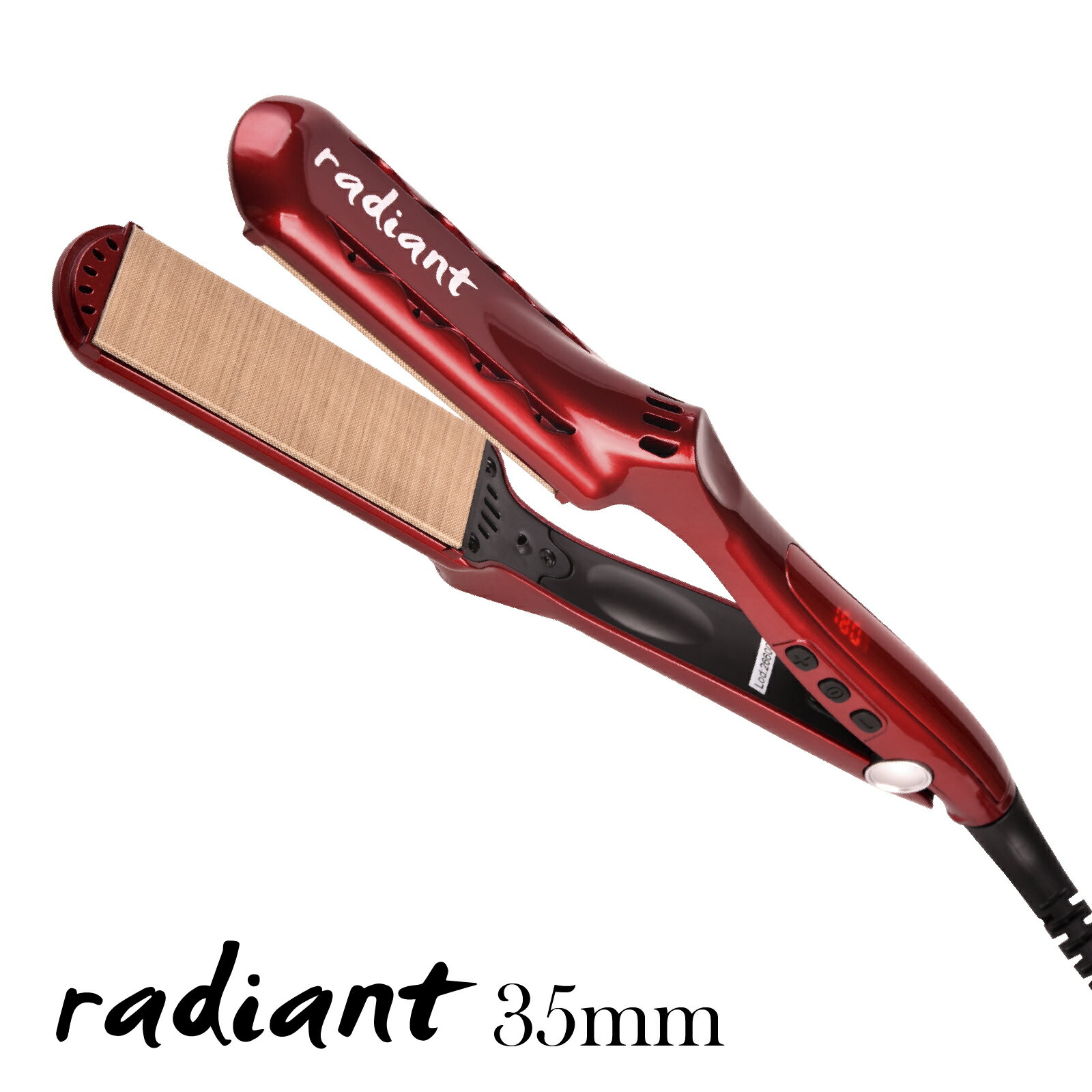 Other - 【送料無料】radiant Silk pro iron ラディアント シルク プロ アイロン 35mm 赤 4560459071533 【ストレート コテ ヘアアイロン プロ用 業務用 プロ仕様】