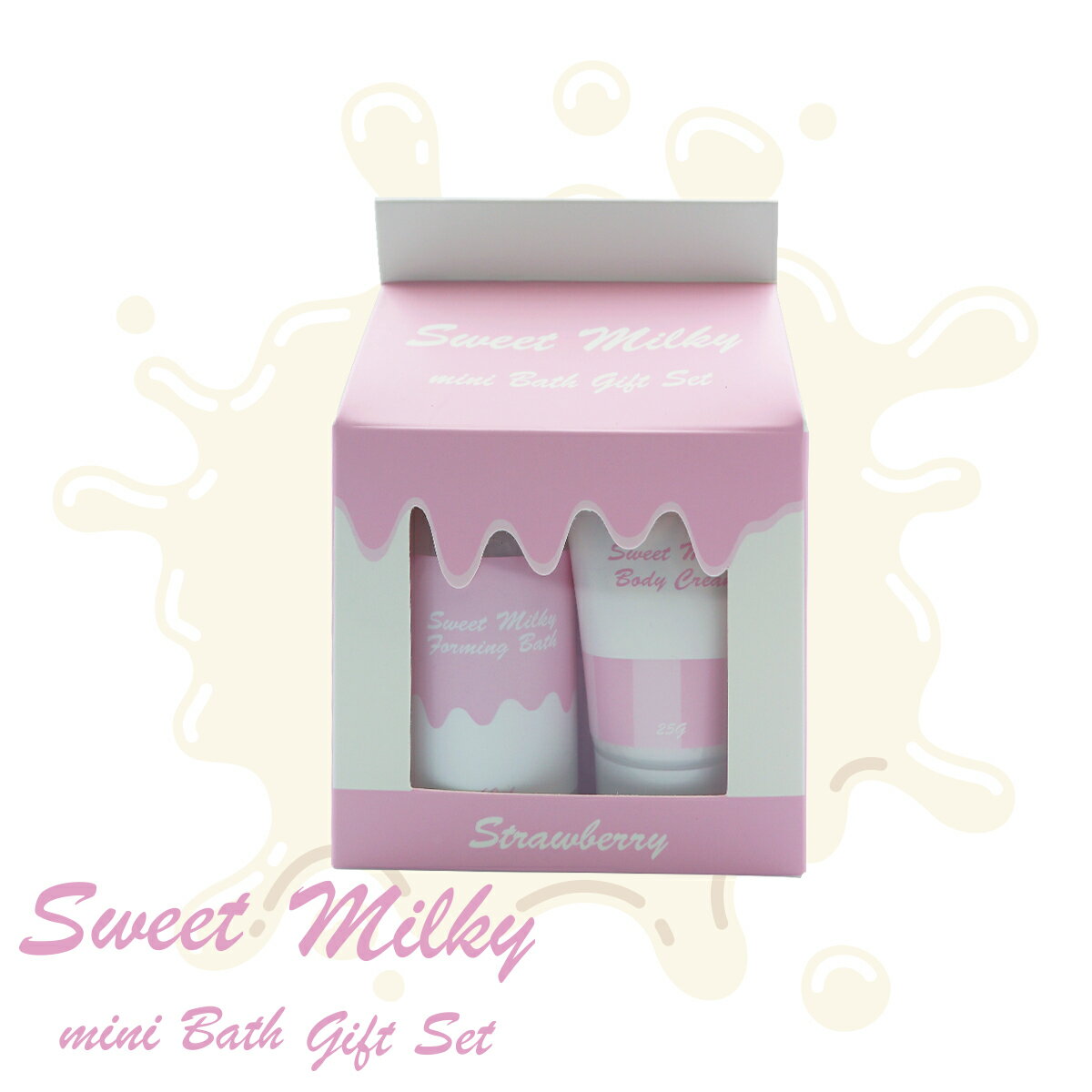 【送料無料】Sweet Milky スィートミルキー ミニバスギフトセット PKストロベリー 4934795330669