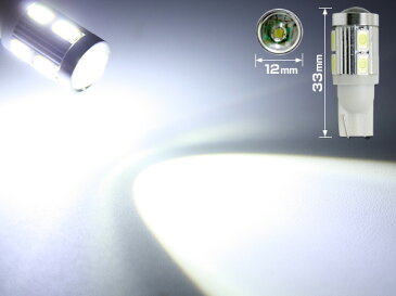 当店おすすめLED球！T10/T16 LED XV ハイブリッド含む HYBRID GP2 GP3 GP6 GP7 GT3 GT7 GPE ポジション CREE 7W級プロジェクターレンズ ホワイト白 2個 crd