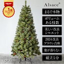 Alsace(R)公式 クリスマスツリー 120cm 豊富な枝数 2024ver. 樅 高級 ドイツトウヒ ツリー オーナメント なし アルザス ツリー Alsace おしゃれ ヌードツリー 北欧風 まるで本物 スリム 組み立て5分 散らからない ornament Xmas tree 2