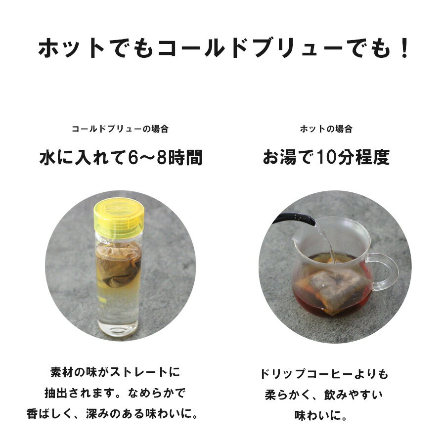 【30杯分 コールドブリュー】深みコクなめらか | 水出しコーヒー | パック | COLD BREW | アイスコーヒー | ホットでも楽します！