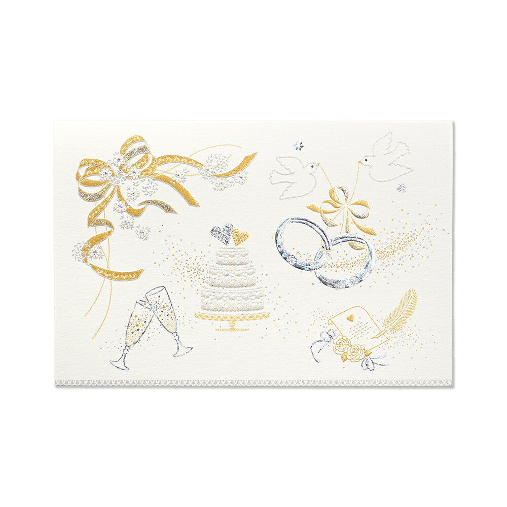 ミニカード WEDDING プレジール パール | G.C.PRESS(ジーシープレス)